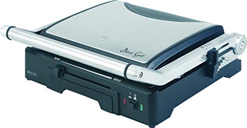 Grelhador de Placas CECOTEC Power Matic-2000 KG 300 Deluxe (1650 W) ECG - Torradeiras e grelhadores - 1650 W, preto prateado, indicador luminoso, 3 kg