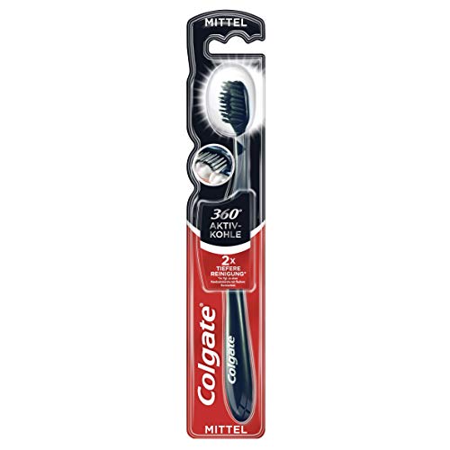 Escova de Dentes 360 Carbono Ativado Média 21 G COLGATE COLGATE - Escovas de dentes - carbono ativado, média, 21 g