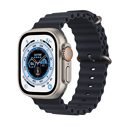 APPLE Watch Ultra 49 mm (Product) Red - Titangehäuse, Ocean Armband Mitternacht Apple - Óculos inteligentes - 49 mm, titânio, ocean armband, marron