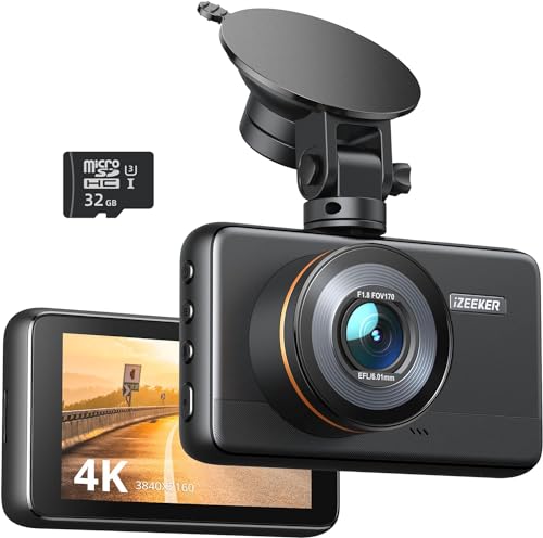Dashcam IZEEKER DashCam 4K (Full HD - CMOS) iZEEKER - Segurança e proteção para veículos - full hd, 3840x2160, 30 fps, cmos, 4k