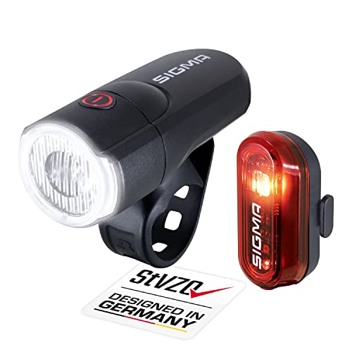 Luz Traseira para Bicicletas SIGMA SPORT Aura 30 + Curve Set Sigma - Luzes de segurança e refletores esportivos - luz traseira, bicicletas, sigma sport, aura 30, curve set