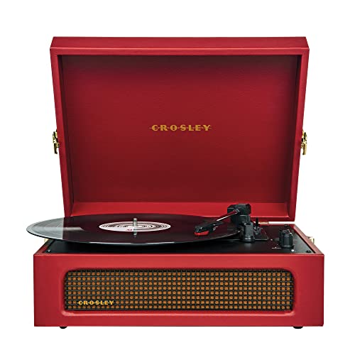 Gira-Discos CROSLEY Voyager (Vermelho - Automático) CROSLEY - Gira-discos e leitores de vinil - automático, vermelho, bateria substituível, 1100 mAh