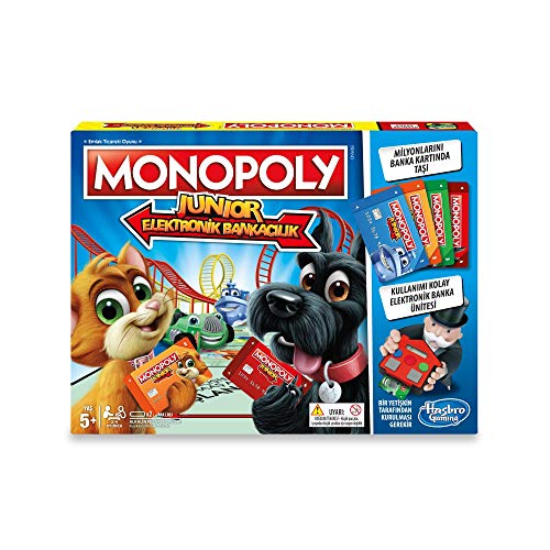 Jogo de Tabuleiro HASBRO GAMING Monopoly Junior Electronic Banking Hasbro - Jogos de tabuleiro - electronic banking, multicor, 5 anos, menino/menina