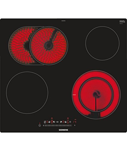 Placa de Vitrocerâmica Siemens ET601FNP1E | Elétrica | 59.2 cm | A | Preto Siemens - Cooktops - vitrocerâmica, 3 zonas, 6,2 kW, temporizador