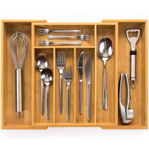 Organizador de Talheres Budu Bamboo 33.5 Cm budu - Organizadores de utensílios e talheres - bambu, branco, 33.5 cm