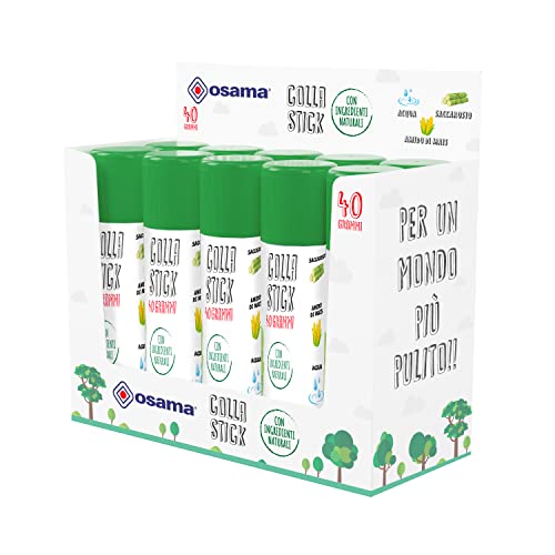 Osama: Adesivo Barra Extra Forte (10 Unidades) 40 Gr Osama S.p.A. - Adesivos e ímãs para artesanato - extra forte, deslizante, hermético, rosca