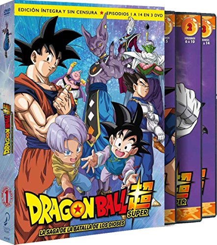 DVD Dragon Ball Super - Box 1: Saga De La Batalla De Los Dioses SELECTA VISION - Dvds e vídeos - dvd, dragon ball super, box 1, saga de la batalla de los dioses