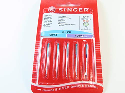 Singer 5 agulhas de costura para máquinas 2026 Singer - Máquinas de costura - singer, 2026, agulhas de costura, máquinas, 14mm, 1,6mm