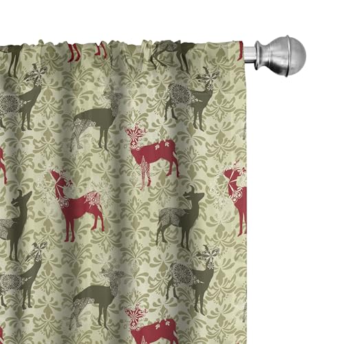 Conjunto de cortinas para janela ABAKUHAUS 02-1041 ABAKUHAUS - Cortinas e cortinados - microfibra, 140x200cm, elegante, moderno