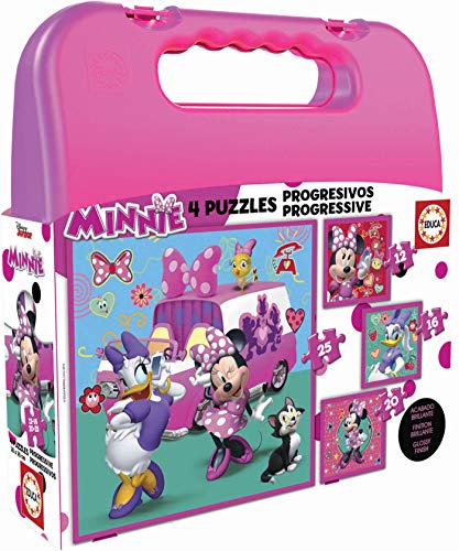 Puzzle EDUCA BORRAS Minnie Happy (0 Peças) EDUCA - Jogos - puzzle, disney, minnie, Happy, 4 peças