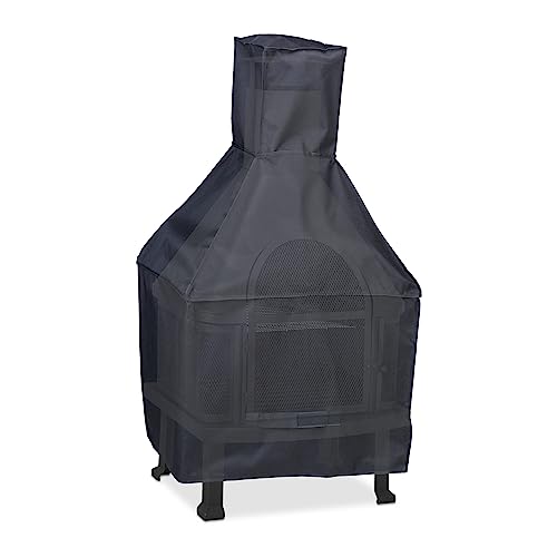 Capa para Churrasqueira/Barbecue Relaxdays 100503 | Preto Relaxdays - Capas para churrasqueira externa - churrasqueira, barbecue, preto
