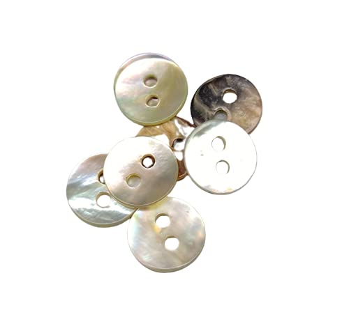 AKOYA Botões de concha natural (8mm) Botiboton SL - Fixadores e fechos de artesanato - botões, concha natural, 8mm