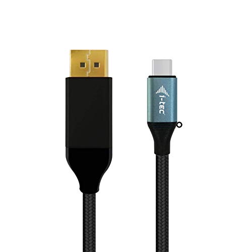 Adaptador I-TEC (USB-C - USB e DisplayPort - 50 cm - Preto) I-Tec - Cabos de áudio e vídeo - display port, usb-c, 1.5m, 4k