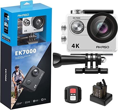 Action Cam AKASO EK7000 (4K - 16 MP - Até 120 min de autonomia) AKASO - Câmeras - 4k, 16 MP, 120 min autonomia, cmos