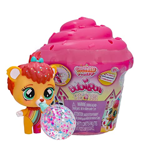 Boneca de brincar BUBILOONS Confetti Party IMC Toys - Bonecos de ação e brinquedo - cápsula mágica, confetes, 8 acessórios, personalizável
