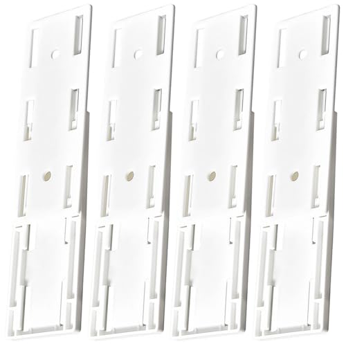 Suporte Adesivo para Tomadas 4 Unidades Branco XIAOJING0 - Filtros de linha e supressores de surtos - adesivo, branco, pvc, 4 unidades