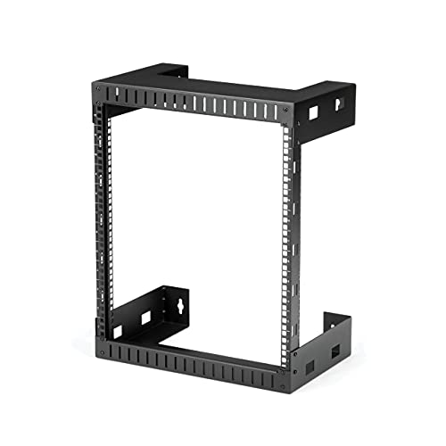 Armário Rack STARTECH.COM RK12WALLO 90 kg Preto STARTECH.COM - Suportes para tv e monitor - 90 kg, montagem na parede, preto, ferro