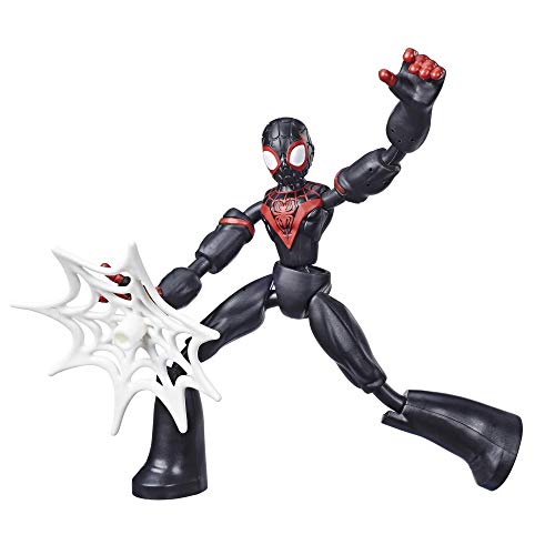 Figura de Ação SPIDER-MAN Miles Morales Bend e Flex (Idade Mínima Recomendada: 4 anos) Hasbro - Bonecos de ação e brinquedo - spider-man, miles morales, bend e flex, HASBRO, plástico
