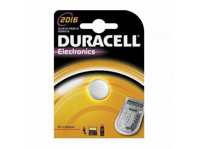 Pilha Recarregável DURACELL DC4033955 (Lítio) Duracell - Baterias de uso geral - litio, cr2016, 3V