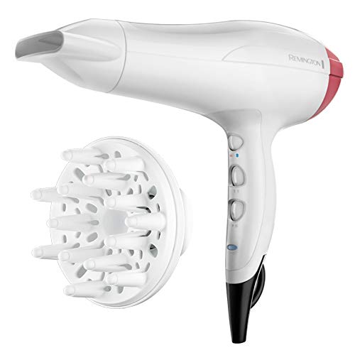 Secador de Cabelo Remington D5226 Preto, Azul, Vermelho Remington - Secadores de cabelo - 2400 w, função iónica, 3 níveis, turbo