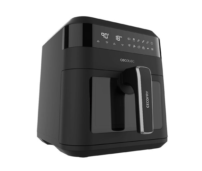 Fritadeira sem Óleo CECOTEC Cecofry Experience Window 6000 Cecotec - Eletrodomésticos de cozinha - sem óleo, 1300 w, 6 L, preto