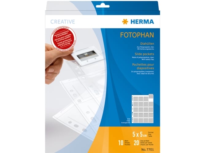Herma 1000 pcs. small transparent bags (Classificação e Arquivo) HERMA - Protetores de folhas - 1000 pcs, transparentes, sacos