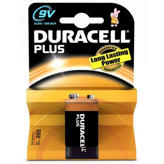 Pilha Não-Recarregável DURACELL Plus Power (9 V - Alcalino) Duracell - Baterias de uso geral - 9V, alcalino, prismático