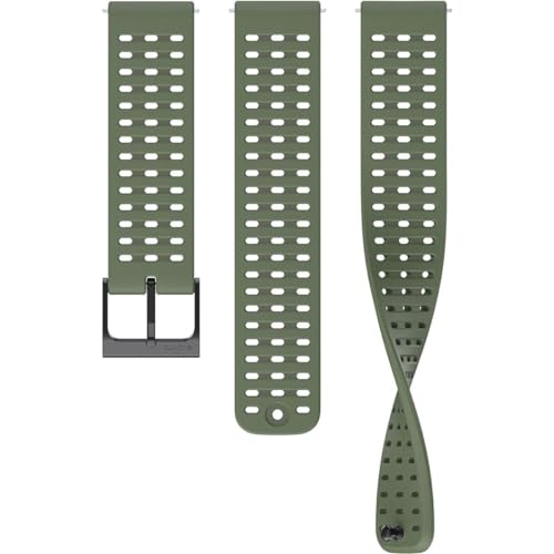 Bracelete para Apple Watch 4/5/6/7/SE/45mm 22Ath2 Silicone Verde Suunto - Pulseiras de relógio - silicone, verde, compatível apple watch, fita de relógio