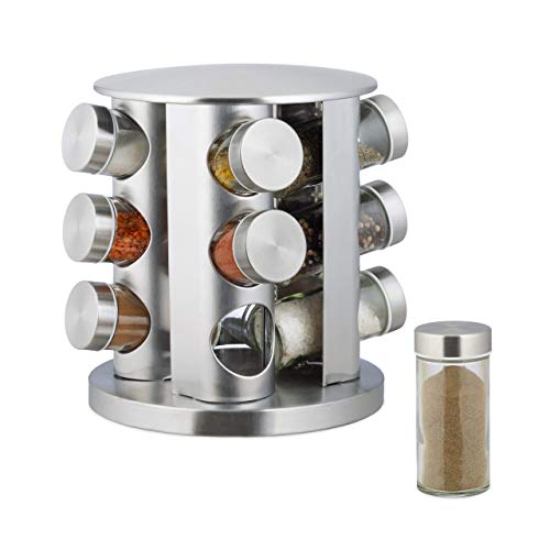 Conjunto de 12 Recipientes para Pimenta RELAXDAYS Relaxdays - Organizadores de temperos - conjunto, recipientes, pimenta, relaxdays