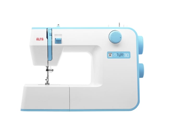 Máquina de Costura ALFA STYLE 30 (19 pontos) Alfa - Máquinas de trabalho de tecidos - 19 pontos, puntas de linha, 4-5 mm, fonte elétrica