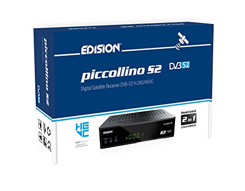 Receptor de TV por satélite EDISION Piccollino EDISION - Áudio - satélite, 3 canais HD, dvb-s2, usb, wi-fi