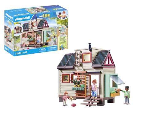 Casa de Bonecas PLAYMOBIL My Life (Idade Mínima: 4 Anos - 32 Peças) PLAYMOBIL - Conjuntos de brinquedos - andares, cozinha, banho, energia solar