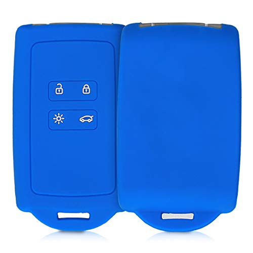 Capa para teclas KWMOBILE Silicone Azul Kw-Commerce - Porta-chaves - silicone, azul, compatível, anti-derrapagem