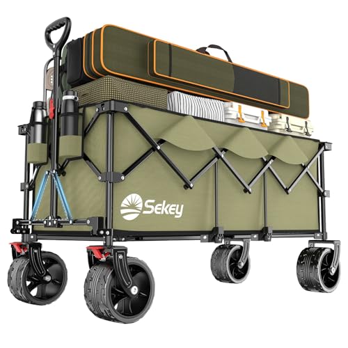 Carro de Praia SEKEY XXXL (Verde - Poliéster - 200 x 100 x 80 cm) Sekey - Carrinhos de mão - verde, poliéster, 200x100x80 cm