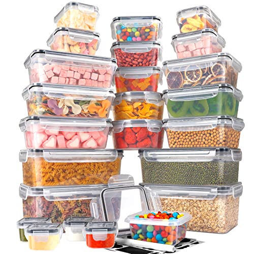 Caixa de Conservação YOCOLE | 48 Peças - (24 Recipientes + 24 Tapetes) YOCOLE - Recipientes de armazenamento de alimentos - 48 peças, recipientes, tapetes