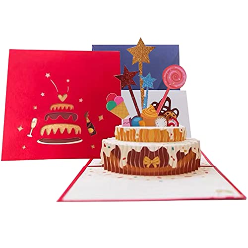 Cartão de Felicitação 3D com Design Emergente em Forma de Tarteira SZXMDKH - Cartões de cumprimentos e de nota - cartão, felicitação, 3D, design emergente