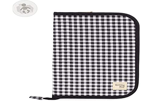 Walking Mum Livre d'Adoption I Love Vichy Noir (Accessoire bebe) WALKING MUM - Capas de livros - livre, adotar, vichy noir