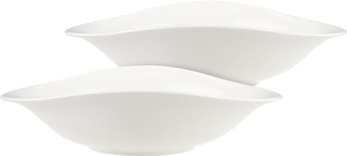 Conjunto de Talheres VILLEROY & BOCH Pasta (Branco - 27.5 x 3.8 x 25 cm) Villeroy & Boch - Pratos - porcelana branca, resistente ao calor, lavável na máquina, 5 peças