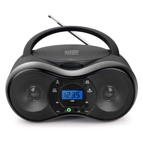 Rádio JOVELL BT-CD-200 (Preto - Digital - Pilhas) JOVELL - Reprodutores de áudio e gravadores - digital, fm, cd, usb, pilhas