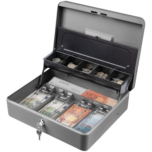 Caixa Registadora TERA KL380-SL (Preto - Plástico) Tera - Gavetas e bandejas de dinheiro - plástico, preto, 260x120x230mm, 1,3kg