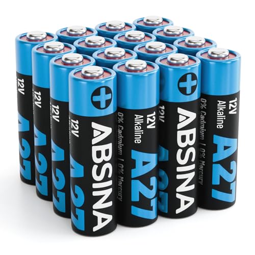 Pilha Recarregável ABSINA 16x Pila 27A 12V ABSINA - Baterias - litio, recarregável, 600 mah, 12V