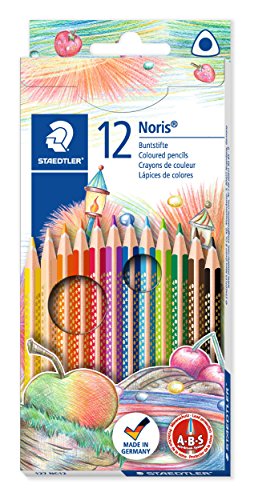 Lápis de Cor STAEDTLER Noris Club (Multicor - 12 Tabletas) Staedtler - Lápis de madeira - multicor, 12 tabletas, mina suave, 3mm