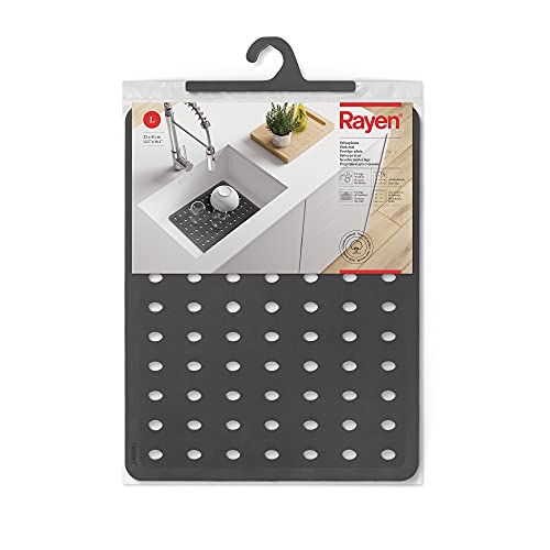 Rayen Cinzento com orifícios de drenagem 32x41 cm Rayen - Tapetes e grades para pias - cinzento, orifícios de drenagem, 32x41 cm