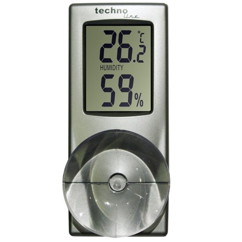 Termómetro de Parede TECHNOLINE WS 7025 Technoline - Previsores do tempo e estações - visor digital, alarme, desligamento automático, temperatura humidade
