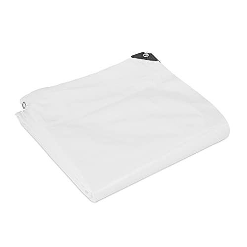 Relaxdays 100% Algodão Cobertura de piscina 6x8m (Cama e Leito) Relaxdays - Lonas - algodão, 6x8m, 2,5 kg