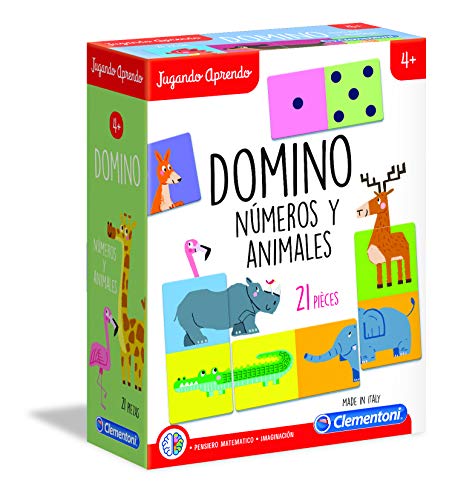 Jogo de Tabuleiro CLEMENTONI 55314 (Idade Mínima Recomendada: 4 anos) CLEMENTONI - Jogos - domino, animais, números, 4 anos