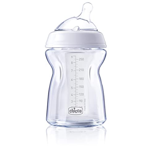 Chicco Naturalfeeling Biberão Anticolicos Vidro 0 Mês Chicco - Suplementos de alimentação por sonda - anticólicas, 0+ meses, fluxo lento