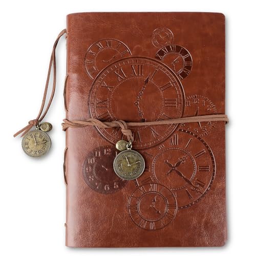 Caderno de Viagem COLOFALLA Leather Travel A5 (80 Páginas) COLOFALLA - Cadernos e bloco de notas - couro sintético, compacto, 6 anéis, proteção