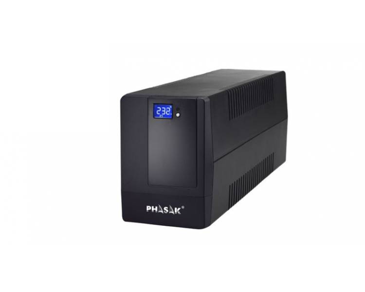UPS PHASAK PH-9410 (1000 V - 800 W - 2 Tomadas) Phasak - Ups - 1000 VA, 800 w, 2 tomadas