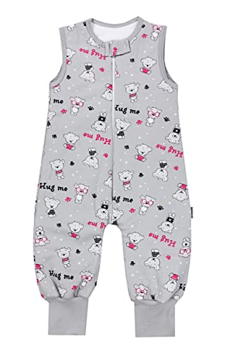 Saco de Dormir com Perneiras TUP TAM (Cinzento - Algodão - 116-122 cm) TupTam - Roupa - perneiras, algodão, 116-122 cm